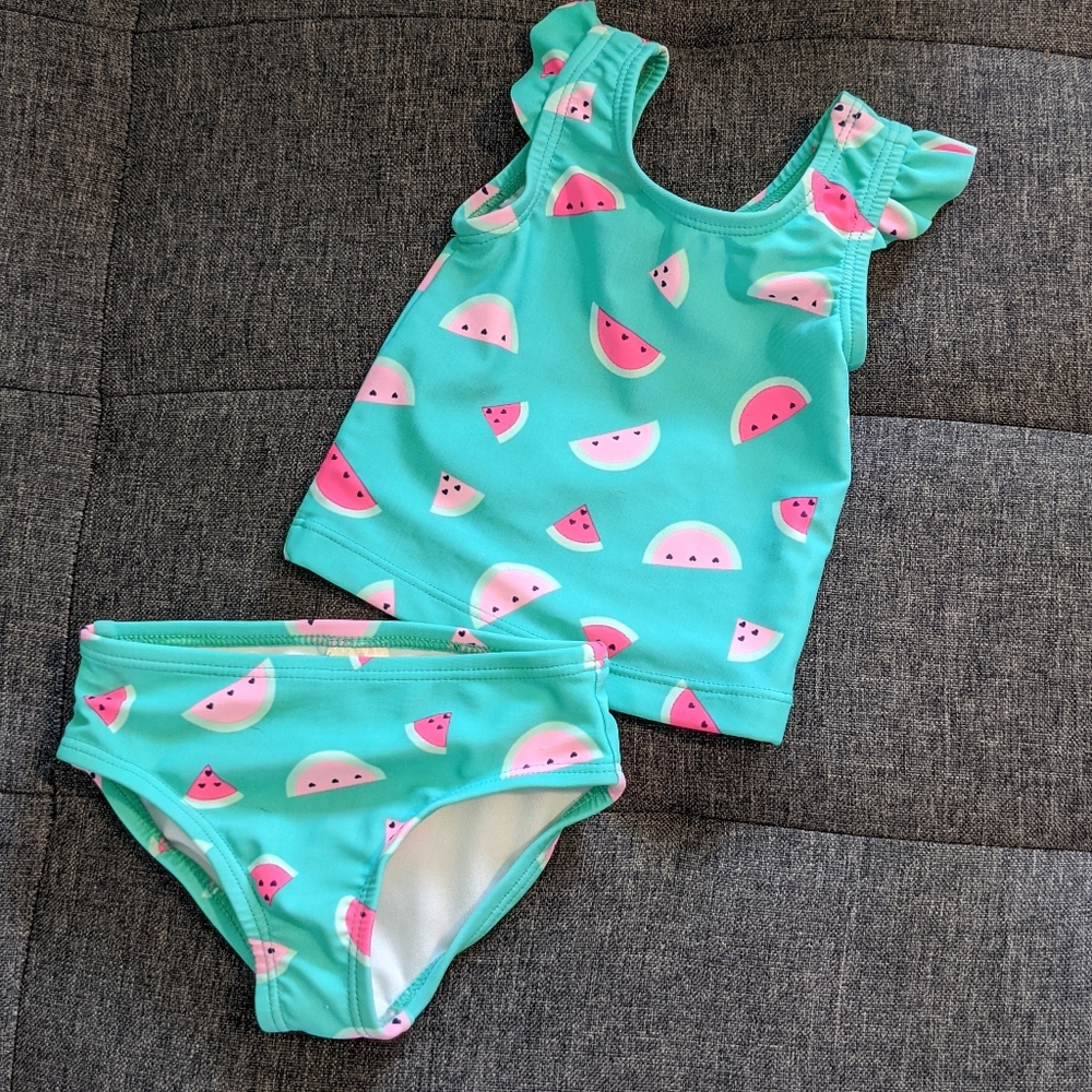 Baby Girl 2 Piece Watermelon Swimsuit